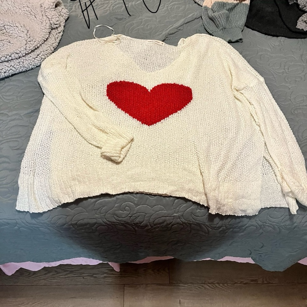 Moon & Madison Heart Sweater